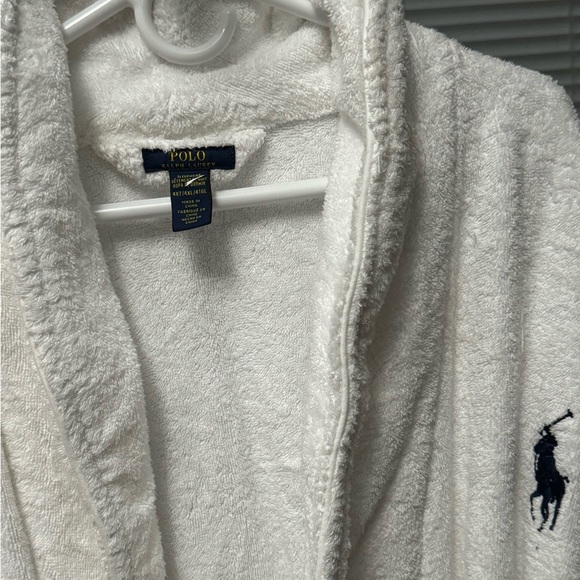 Ralph Lauren Big Pony Cotton Terry Robe - Picture 2 of 6